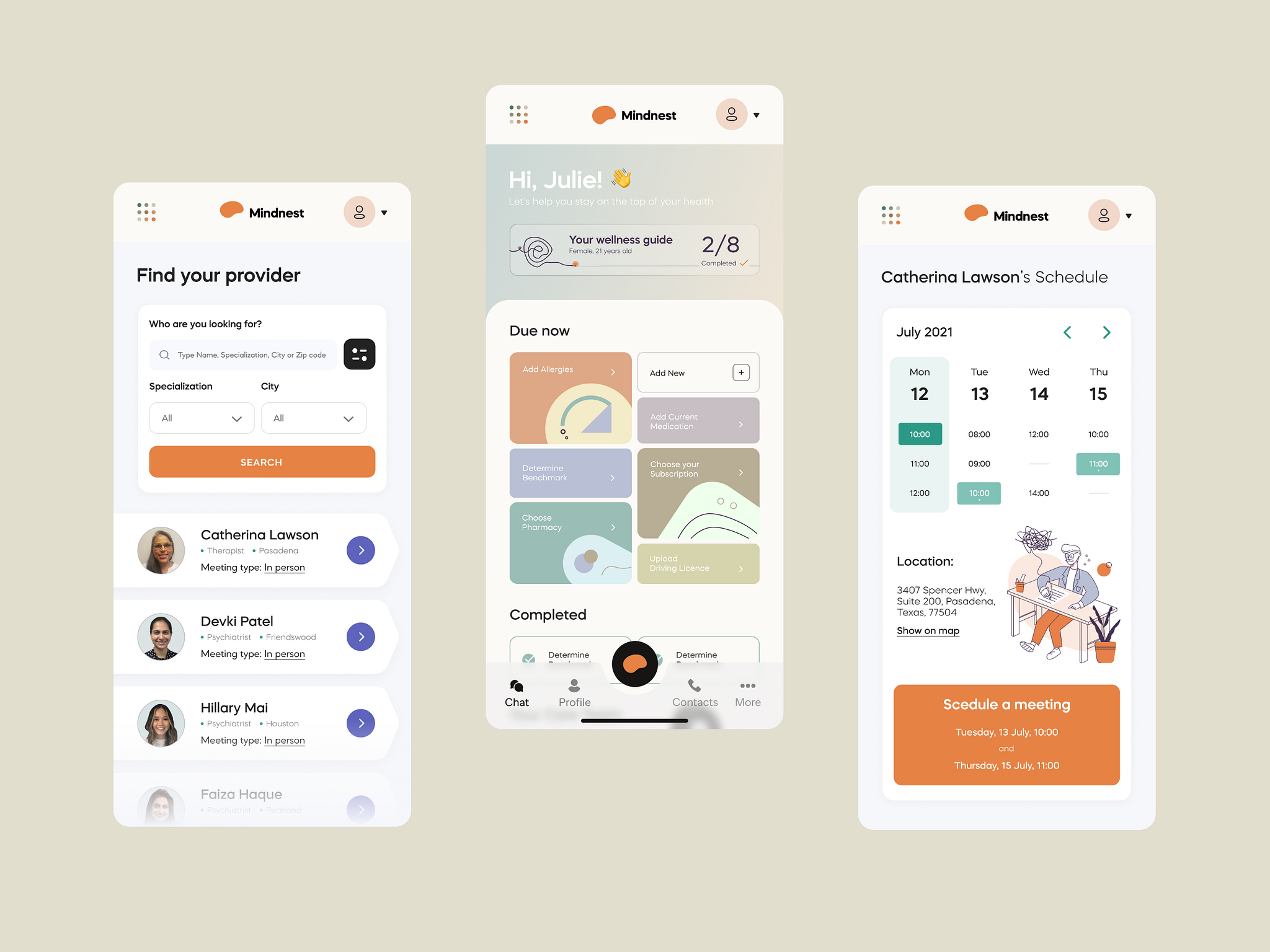 Mental Health Platform by Bogdan Falin for QClay on Dribbble