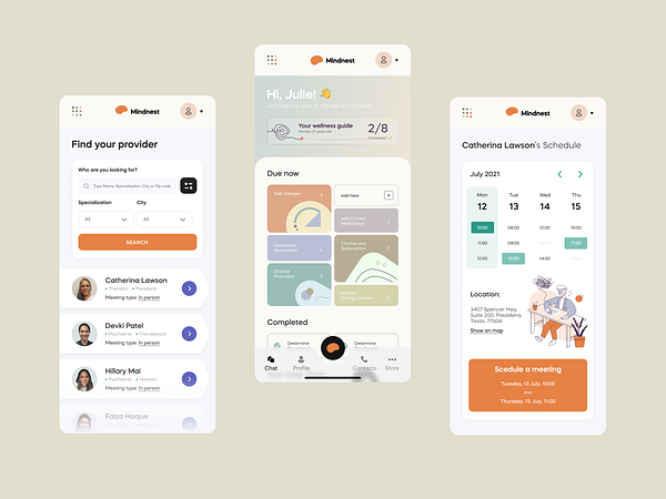 Mental Health Platform by Bogdan Falin for QClay on Dribbble