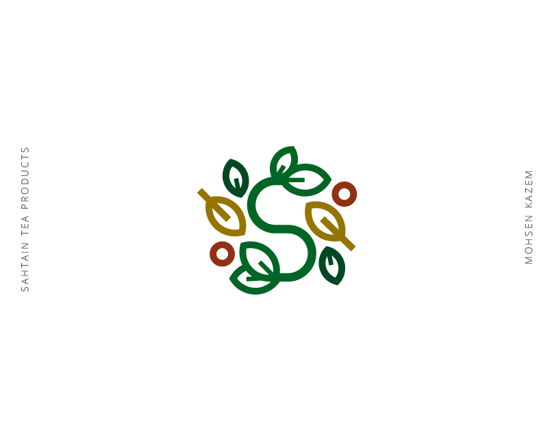 SAHTAIN arabic brand brand identity design food herbal tea identity identity design illustration logo logo design minimal logo modern logo mohsen kazem mohsenkazem packaging sahtain tea