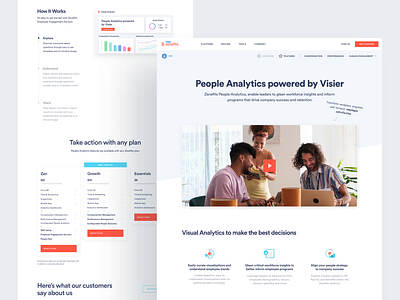 Zenefits - People Analytics analytics app application clean design landing page minimal pricing product ui ux
