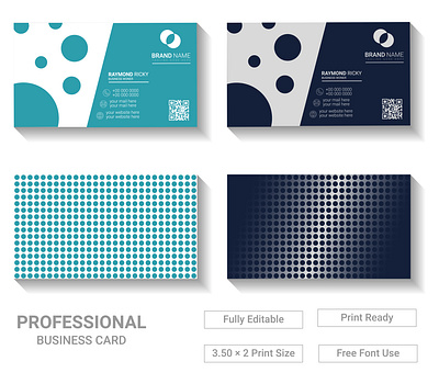 Modern Business Card Template Design print