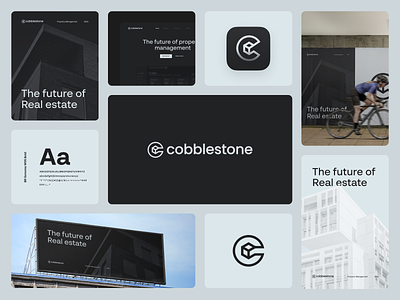 Cobblestone - The future of real estate brand brand design branding branding design design house logo logo design property real estate