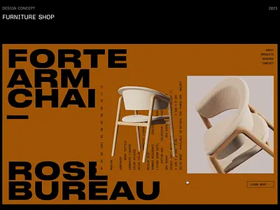 Furniture shop – Rose Bureau animation armchair chair color ecommerce furniture minimalistic shop