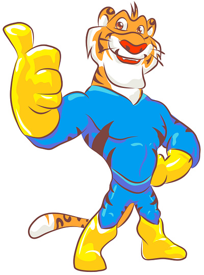 kids' mascot design concept illustration tiger branding design flat graphic design illustration illustrator minimal vector