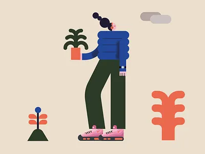 Plants art design illustration music nature plants poster technology ui uidesign ux