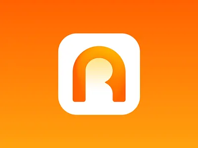 Logo Design for Web3 Social Platform 3 app brand identity branding door enter entrance future ios it letter r lettermark logo mark symbol icon mihai dolganiuc design modern negative space nft portal social media tech technology teleport