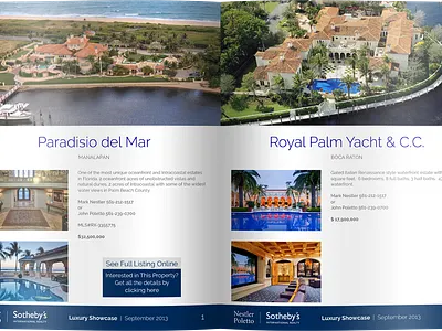 Real estate booklet - inside pages book design cover design graphic design indesign print design