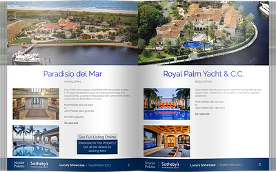 Real estate booklet - inside pages book design cover design graphic design indesign print design