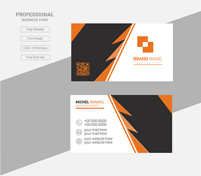 Modern Business Card Template Design print