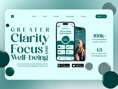 Landing Page - #003 Daily UI Design app design ui