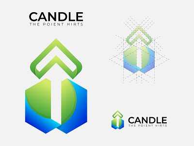 Candle logo, logo design, branding, identity 3d abstract app icon logo brand identity branding colorful creative logo fire flame gradient illustration letter c logo logo designer professional sanjidanipu160 simple software unique logo vector