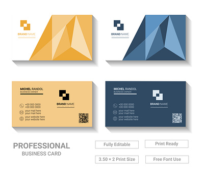 Modern Business Card Template Design print