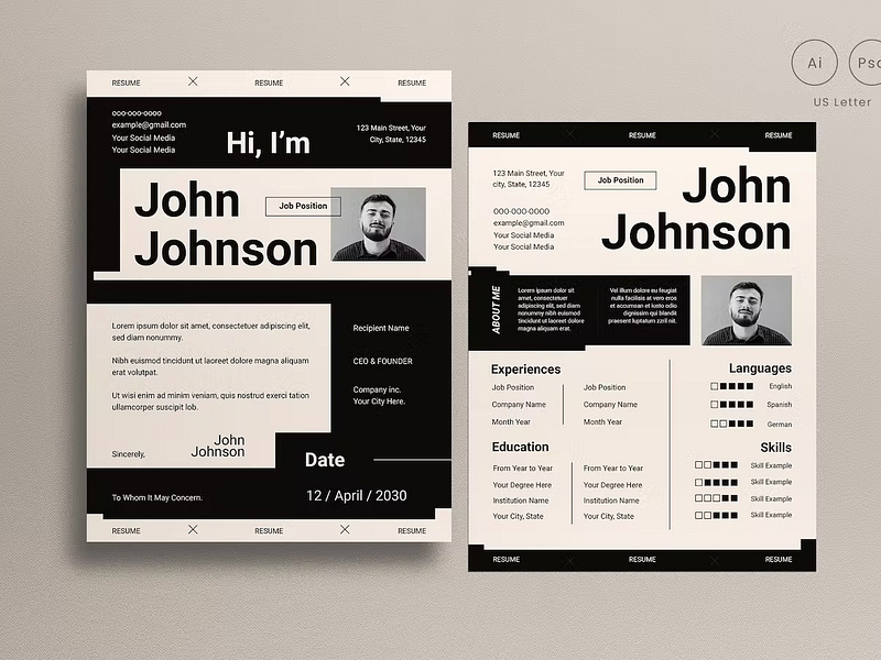 Browse thousands of Simple Cv images for design inspiration | Dribbble