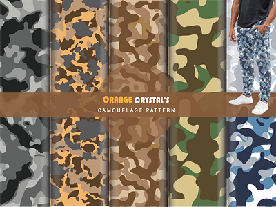 Seamless Camouflage Pattern designs, themes, templates and downloadable  graphic elements on Dribbble