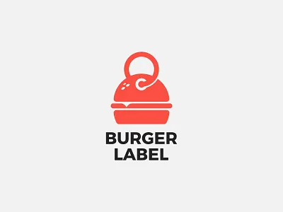 Burger Label burger burger branding burger logo design food for sale hot idenitity label logo logo design minimalist modern simple tag tag logo unique