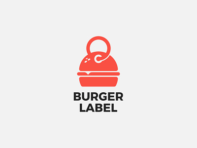 Burger Label burger burger branding burger logo design food for sale hot idenitity label logo logo design minimalist modern simple tag tag logo unique