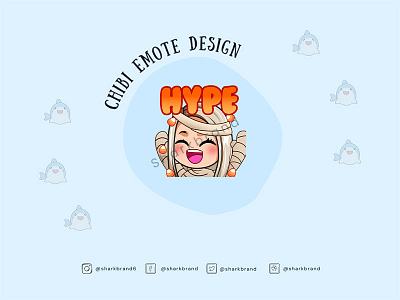 Beautiful Chibi Emote branding design emotes graphic design illustration vector