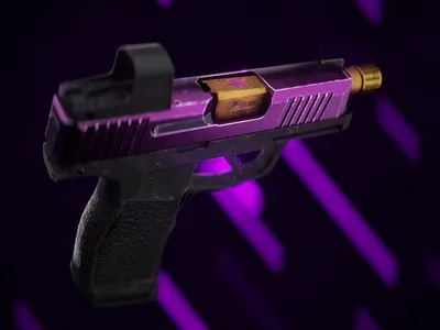 SIG SAUER | 3D GUN Visualization 3d 3d graphics 3d model animation cg detailed gun modeling motion graphics pistol render skin