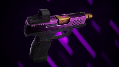 SIG SAUER | 3D GUN Visualization 3d 3d graphics 3d model animation cg detailed gun modeling motion graphics pistol render skin