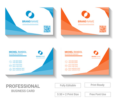 Modern Business Card Template Design print