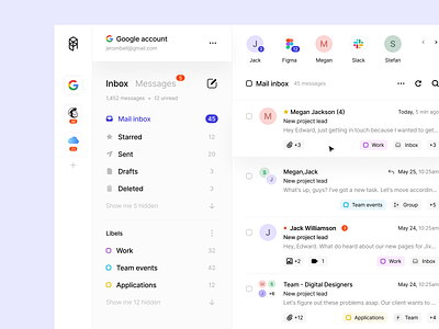 Mibox: email client app app design chat conversation dashboard desktop email email client emailing inbox letter mail mailbox mailing management message product user experience user inteface web