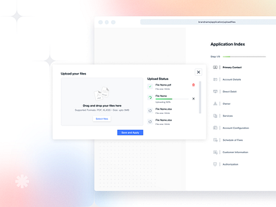 Upload Document Window form fields ux ui upload file