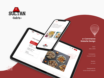 e-Commerce Web Design bakery branding e commerce ecom food graphic design online shopping sweets ui ui ux website design