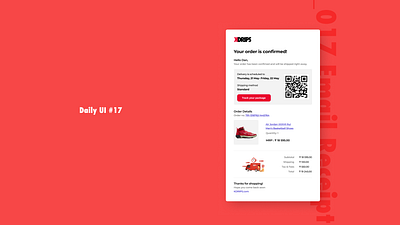 DailyUI / Day 17 - Email Receipt dailyui