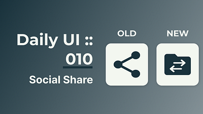 Daily UI :: 010 - Social Share dailyui dailyui0110 design icon icondesign share shareicon ui uidesign ux