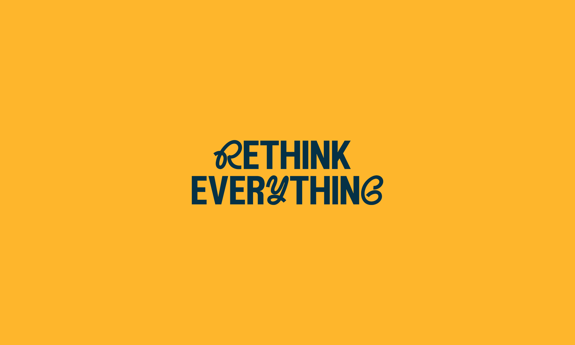 Rethink Everything Logotype advertising advertising agency agency australia brand brand identity branding creative creative agency design graphic design graphicdesign identity logo logodesign logotipo logotype logotype gif logotypedesign sydney