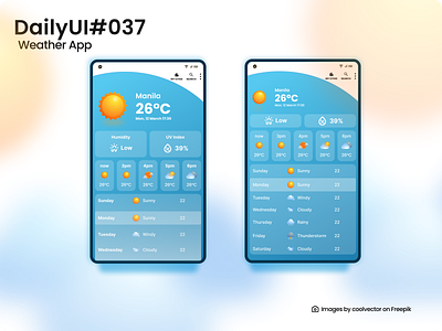 Daily UI Challenge #037|| Weather App branding dailyui design graphic design iillustration illustration logo ui vector web design