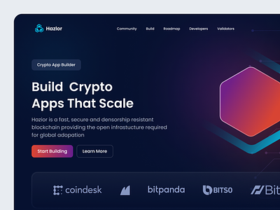 Build Crypto Apps landing page app business crypto crypto landing page crypto website design home page landing page minimalist nft saas tecnology ui uiux user experience user interface ux web web design website
