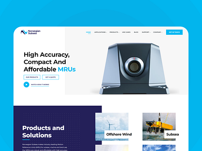 NorwegianSubsea website design clean design flat minimal ui ux web website