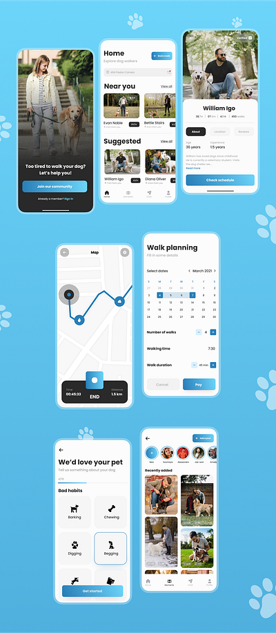 Pets Adoption App adoption app design appdesign dog pet pet app ui ui design