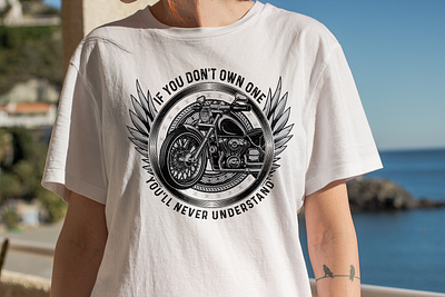 Biker T-Shirt Design adventure biker biker design biker t shirt design funny motorcycle graphic design illustration moto motocycle shirt shirt design tshirt
