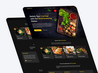 Food Website Concept ui ui design uiux uiux design webdesign