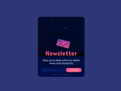 Animated pop-up design for newsletter subscription animation banner collectemail design graphic design motion graphics newsletter pop up pop up design popup subscribe ufo ui