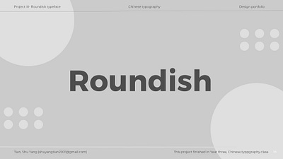 Project III_ Chinese Typography Design_ Roundish typeface chinese typography creative design hei ti roundish typeface