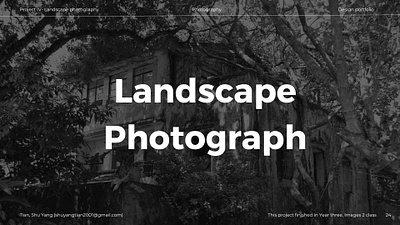 Project IV- Landscape Photography_ New topographic photography landscape photograph new topographic photography photography record ruin yin tim tsai