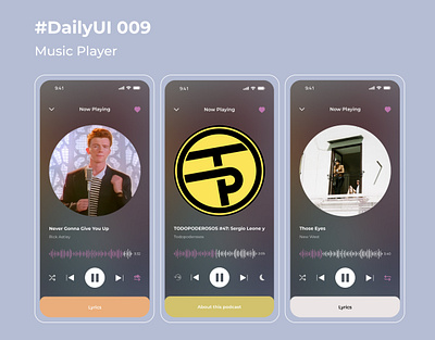 #DailyUI Day 009: Music Player 🚀 app branding design graphic design illustration logo typography ui ux vector