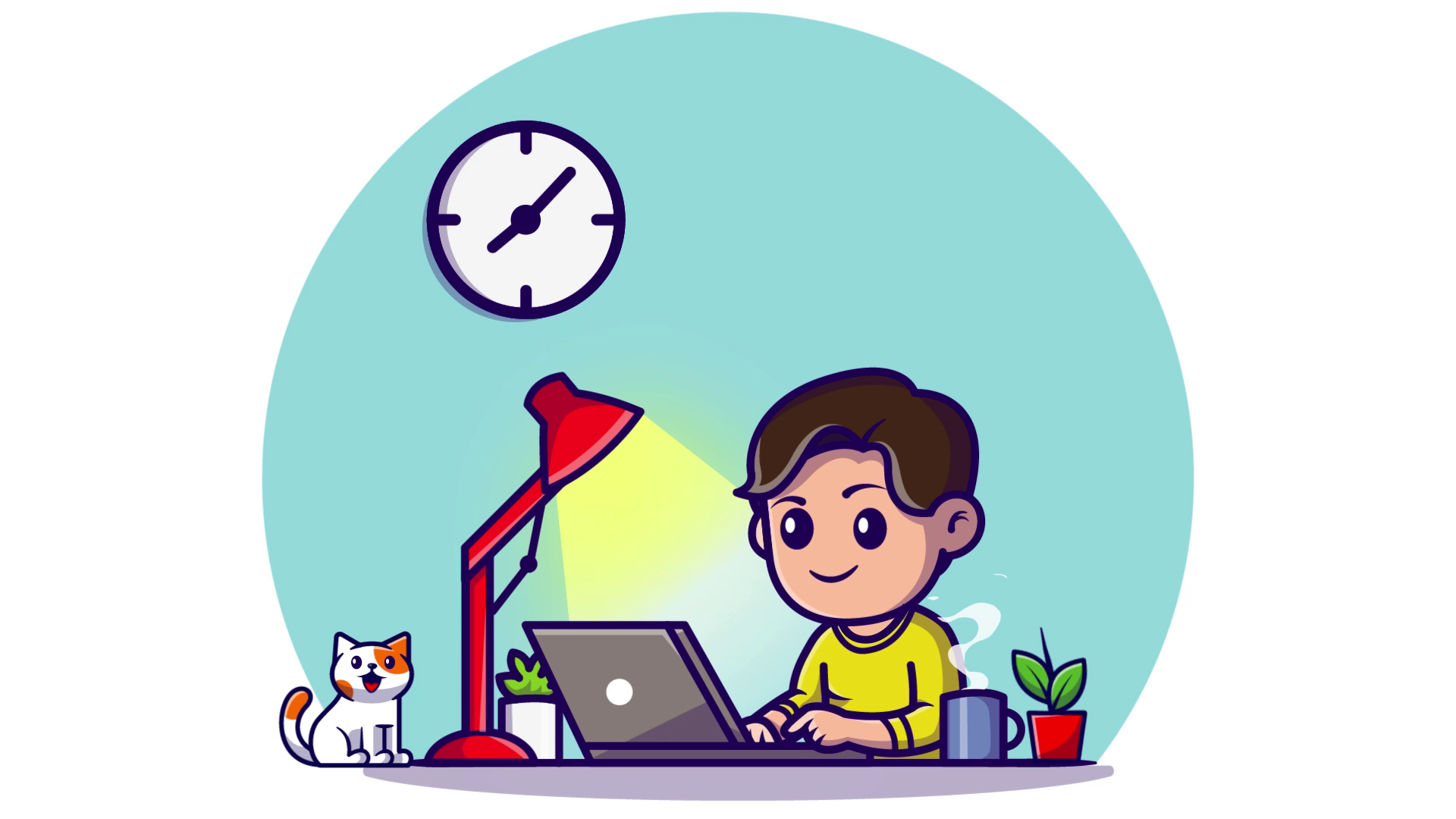 Example of Character Animation & Lottie(json) File