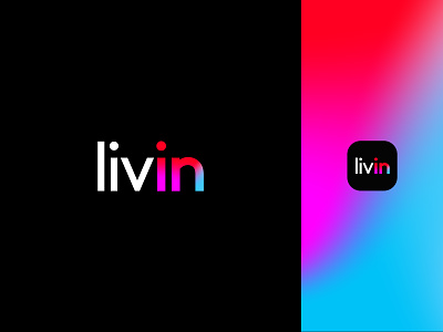 Livin logo branding design graphic design graphism logo vector