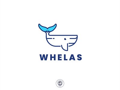 Whelas logo apparel fish sea whale