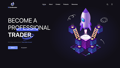 Landing Page for Trading Site design forex landing trading trading site ui ui ux web design