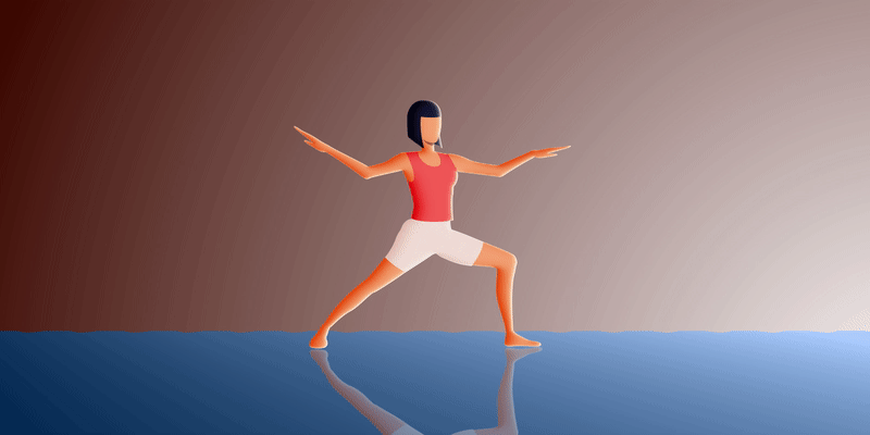 Yoga Gal 2d animation after effects animation duik girl loop animation mograph motion graphics rigging vector animation yoga