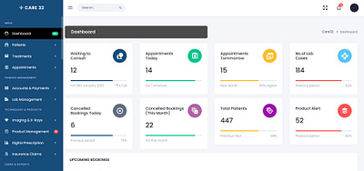 Dental Clinic Management System node.js ui ux web application