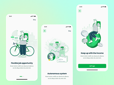 Silal: Shopping&Delivery App app design delivery app ecosystem green illustration shopping ui ux web design
