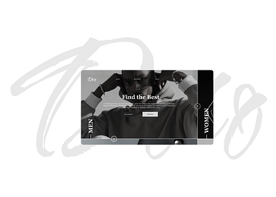 Doro - Clothes Brand blackwhite brand clothes graphic design homepage men simple ui uiux ux web web design weomen