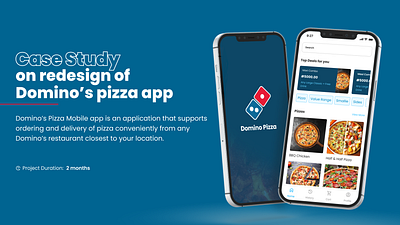 A Redesign on Domino's Pizza app design mini case study product design ui uiux