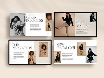 Aesthetic Fashion Company Business Canva Presentation aesthetic canva canva template design fashion studio free template graphic design modern presentation